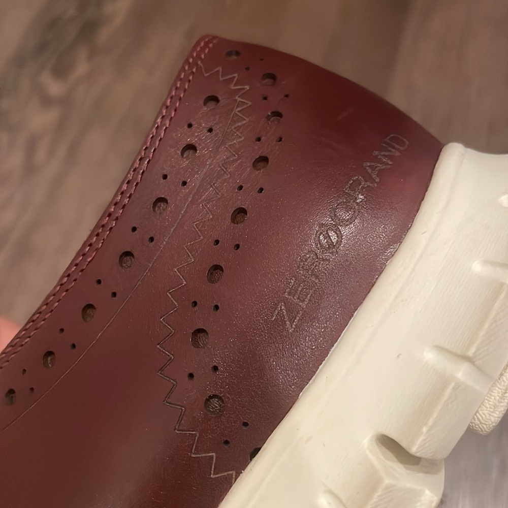 ✅SOLD✅♉️Cole Haan wingtip Zero Grand Oxfords in burgundy ox blood dark red 7.5 - Picture 11 of 11